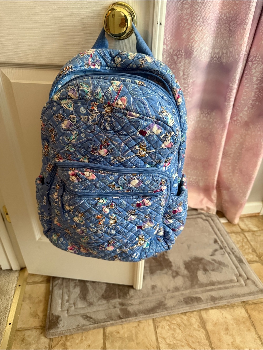 Vera Bradley Cinderella themed Quilted Backpack